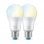 WIZ A60 Whites 2x Lampadina LED Wi-Fi E27 Bianco caldo/Neutro