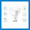 WIZ GU10 Whites Ampoule Intelligente Wi-Fi Blanc Chaud/Neutre GU10