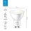 Lampadina smart Wiz GU10 Wi-Fi Bluetooth 50W PAR16 2700K dimmerabile