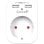 Garza Power Adaptador Schuko + 2 USB Blanco