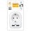 Garza Power Adaptador Schuko + 2 USB Blanco