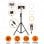 Ksix Kit Studio Live Max Anel LED com Base Tripé 1.60cm para Smartphone
