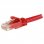 StarTech.com Cavo patch CAT6 da 7,5 m - Filo di rame al 100% - Connettore antistrappo - Rosso