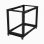 StarTech Soporte Marco Abierto 15U 4x Columnas Ajustable de 22 a 40" Negro