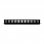 Aiten Data Organizador de Cables 1U con Tapa Negro