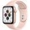 Apple Watch SE GPS 44mm Aluminio en Oro con Correa Deportiva Rosa Arena