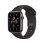 Apple Watch SE GPS 44mm Retina OLED Alumínio Cinzento com Correia Preta Resistência à Água 50m