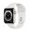 Apple Watch Series 6 GPS + Cellular, 40mm in acciaio inossidabile color argento con cinturino Sport Bianco