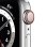 Apple Watch Series 6 GPS + Cellular 40mm Acero Inoxidable en Plata Correa Deportiva Blanca