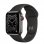 Apple Watch Series 6 GPS + Cellular, 40mm in acciaio inossidabile color grafite con cinturino Sport Nero