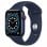 Apple Watch Series 6 GPS + Cellular 44mm Alumínio em Azul com Bracelete Desportiva Azul Marinho Intenso