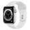 Apple Watch Series 6 GPS + Cellular 44mm Acero Inoxidable en Plata Correa Deportiva Blanca