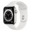 Apple Watch Series 6 GPS + Cellular, 44mm in acciaio inossidabile color argento con cinturino Sport Bianco