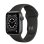 Apple Watch Series 6 GPS 40mm Aluminio en Gris Espacial con Correa Deportiva Negra