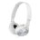 Auriculares Sony MDR-ZX310 com fio supra-auriculares para música, dobráveis brancos