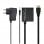 Nanocable HDMI-Splitter 1x2 mit Strom + 50 cm HDMI-Kabel