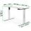 Duronic TM12WE Marco de Escritorio Eléctrico Elevable con Altura Ajustable 71 a 116cm Blanco