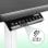 Duronic TM12WE Marco de Escritorio Eléctrico Elevable con Altura Ajustable 71 a 116cm Blanco