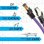 Duronic Cable de Red SFTP Cat8 5m Morado