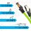 Duronic Cable de Red SFTP Cat8 0.5m Verde