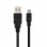 Nanocable USB 2.0 Typ-A-Stecker auf Mini-USB-Stecker-Kabel, 1,8 m, Schwarz