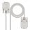 Nanocable Serielles Kabel RS232 DB9-Stecker auf DB9-Buchse, 1,8 m, Beige