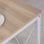 HomCom Mesa Esquinera de Oficina 150x150x76cm Madera/Blanca