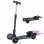 HomCom Patinete Infantil Negro