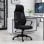 Vinsetto Silla de Oficina Ergonómica Negra