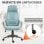 Vinsetto Silla de Oficina Ergonómica Azul