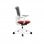 Actiu Trim Silla de Oficina Malla Negra/Blanca/Roja