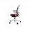 Actiu Trim Silla de Oficina Malla Negra/Blanca/Roja