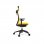 Actiu Stay Silla de Oficina con Cabezal Amarilla/Negra