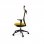 Actiu Stay Silla de Oficina con Cabezal Amarilla/Negra