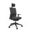 Silla de oficina Actiu Stay Carbon Black con cabezal y mecanismo Syncro