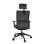 Silla de oficina Actiu Stay Carbon Black con cabezal y mecanismo Syncro