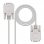 Nanocable Cabo Serial DB9 Macho/Macho 1.8m Bege