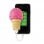 Celly Ice Cream Powerbank 2600mAh