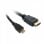 Metronic Micro HDMI auf HDMI Kabel 1080p Stecker/Stecker 1,5m