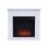 Purline CHE-610 Chimenea Eléctrica de Suelo 2000W Blanca