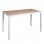 Bureau Estrum 120x60cm Bois Structure Acier Blanc
