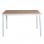 Bureau Estrum 120x60cm Bois Structure Acier Blanc