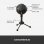 Blue Microphones Snowball Micrófono USB Negro con Dos Patrones de Captación Versátiles