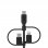 Belkin Cable USB-A a Micro-USB con Adaptador Lightning y Adaptador USB-C 1m Negro