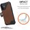 UAG Metropolis LT  LTHR ARMR Funda Marrón para iPhone 12 Mini