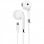Mooov Auriculares In Ear Lightning MFI Brancos