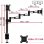 Duronic DM452 Soporte de Mesa 3 Monitores 13"-22" VESA 100x100 Máx 8kg