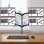 Duronic DM454 Soporte de Mesa 4 Monitores 15"-27" VESA 100x100 Máx 8kg