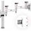 Duronic DM352 SR Soporte de Mesa 2 Monitores 13"-27" VESA 100x100 Máx 8kg Plata