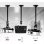 Duronic PB02XL Soporte para Proyector Extensible Techo/Pared Máx 10kg